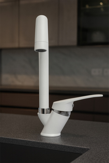 KUSTAR Cambridge White Kitchen Sink Faucet