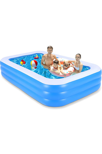 SPEEDSTORE Family Fun inflatable pool, 3 rings, 180x120x60cm