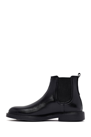 Derimod Men's Black Leather Chelsea Boots 25Wfd622118
