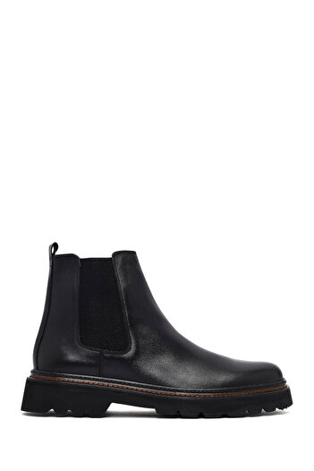 Derimod Men's Black Leather Chelsea Boots 25Wfd620618