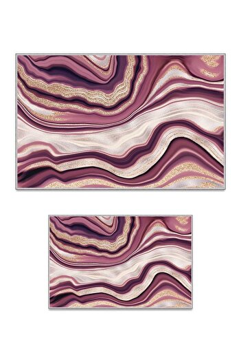 Homefesto Decorative Modern Design Non-Slip Base Double Set