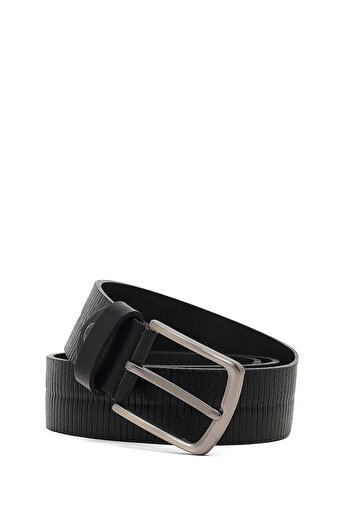Derimod Men's Black Leather Belt 000A2D1306526