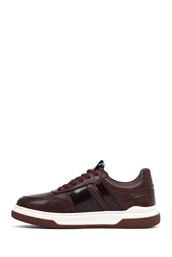 Derimod Men's Brown Lace-Up Leather Sneaker, Winter Sports Shoes 25Wfd685418