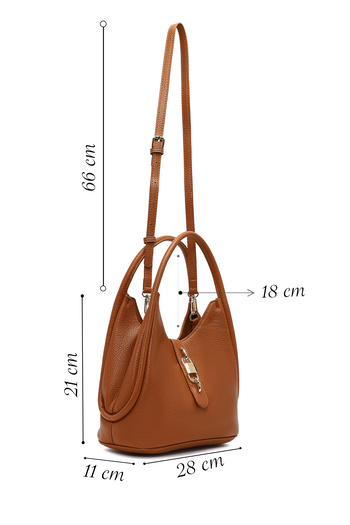 Derimod Women's Tan Long Strap Shoulder Bag 25Abd2418Ft