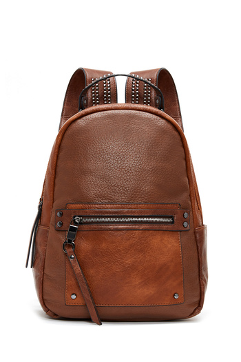 Derimod Women's Tan Metal Detailed Backpack 25Wbd249818