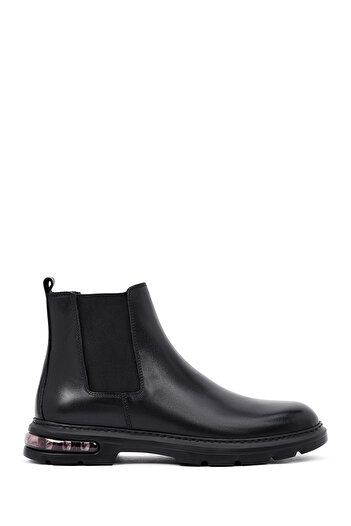 Derimod Men's Black Leather Chelsea Boots 25Wfd633018