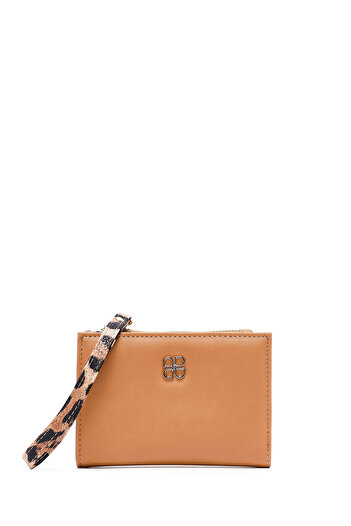 Derimod Women's Tan Leopard Wallet 000A2D563214