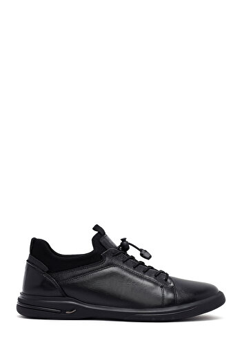 Derimod Men's Black Lace-Up Leather Casual Sneaker, Winter Sports Shoes 25Wfd680318