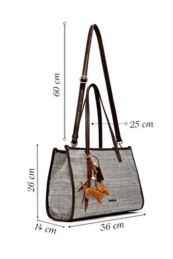 Derimod Women's Brown Long Strap Shoulder Bag 25Sbd254014
