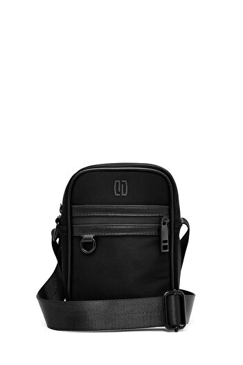 Derimod Men's Black Mini Fabric Messenger Bag 25Sbd30116F