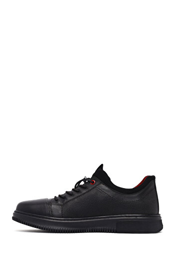 Derimod Men's Black Lace-Up Leather Casual Shoes 25Wfd676026