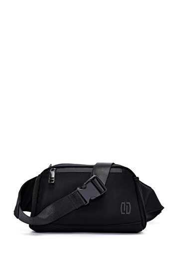 Derimod Men's Black Fabric Mini Waist Bag 25Sbd30106F