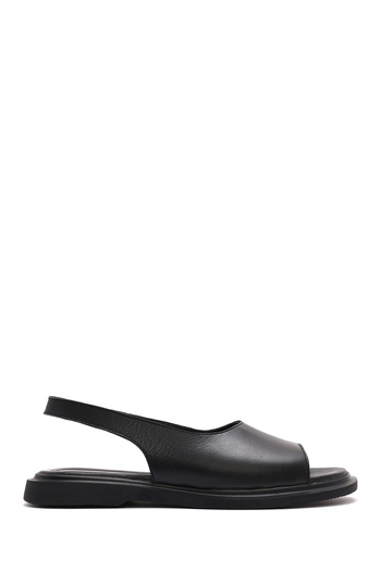 Derimod Women's Black Genuine Leather Sandals 25Sfd363218