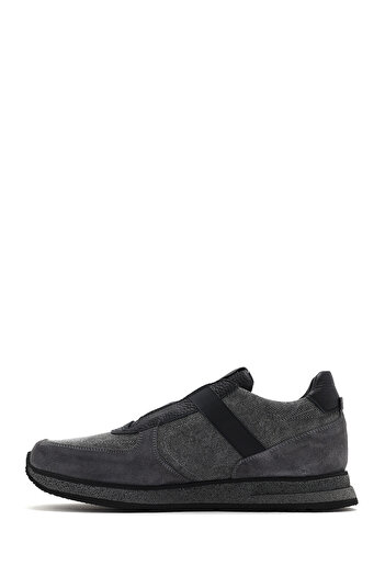 Derimod Men's Gray Lace-Up Leather Casual Sneaker 25Sfd 795114