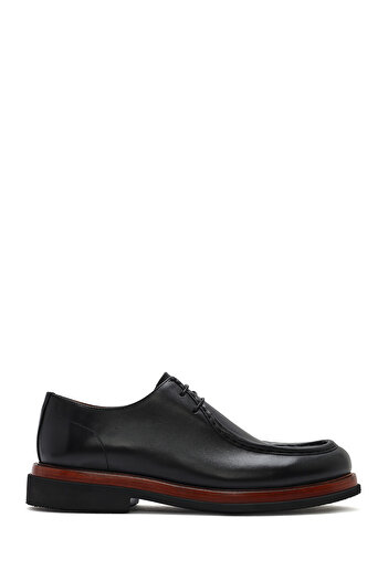 Derimod Men's Black Leather Casual Shoes 25Sfd 722318