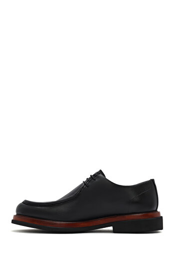 Derimod Men's Black Leather Casual Shoes 25Sfd 722318