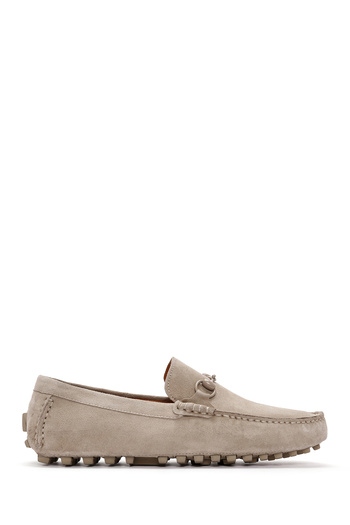Derimod Men's Beige Suede Leather Genuine Leather Shoes Casual Daily Shoes 25Sfd630810