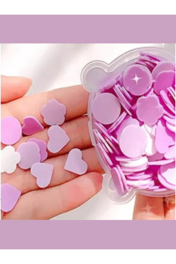 shugabon Purple Colored Leaf Soap – Disposable Magic Scented Paper Soap (School Hand Washing Soap)