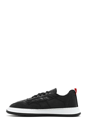 Derimod Men's Black Lace-Up Leather Sneaker 25Sfd 707018