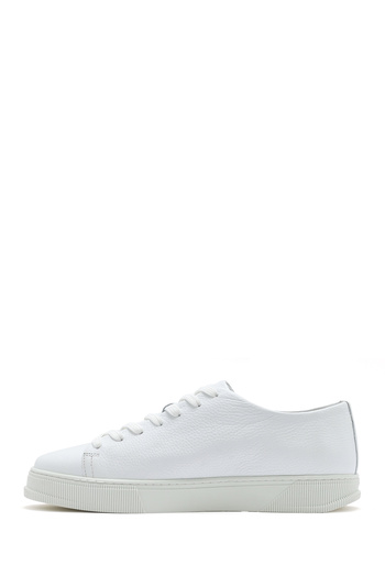 Derimod Men's White Lace-Up Leather Sneaker 25Sfd6126Ft