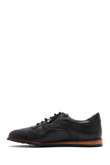 Derimod Men's Black Lace-Up Leather Casual Shoes 25Sfd 603514