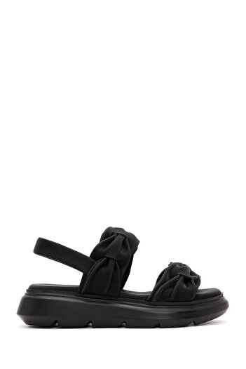 Derimod Women's Black Thick Soled Sandals 25Sfe 485018