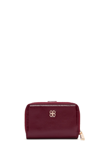 Derimod Claret Red Patent Leather Women's Wallet - 000a2d 561516