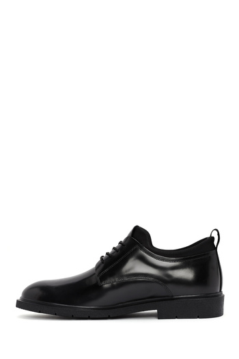 Derimod Black Leather Men's Casual Shoes - Lace-up, 24WFD 750122