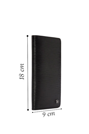 Derimod Black Printed Men's Leather Wallet - 000a2d 314326