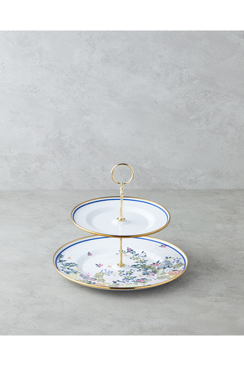 English Home Artistic Flower Enamel Tiered Service 21X29 cm Colorful