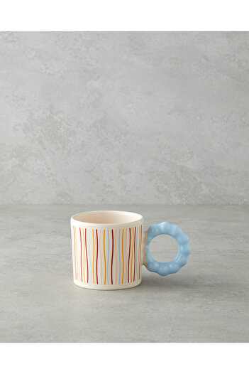 English Home Stripe Flow Seramik Kupa 260 ml Renkli