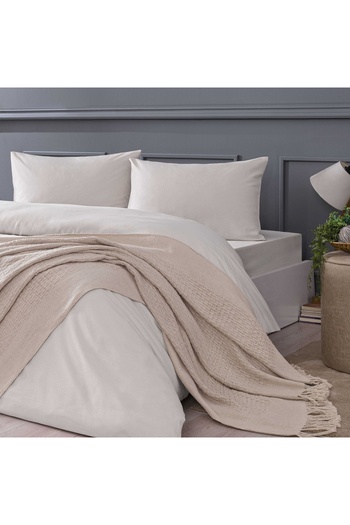 Linens Bliss Throw / Tv Blanket Stone