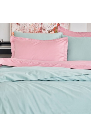 Linens Mix&Match Cotton Single Satin Duvet Cover Dusty Rose