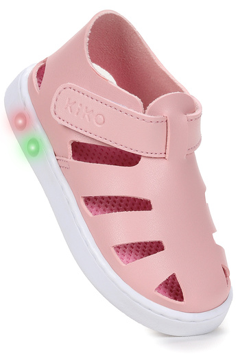 Kiko Kids Limba Lighted Velcro Baby Girl Sandals