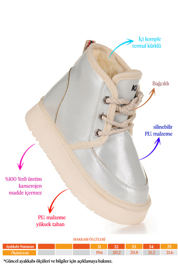 Kiko Kids Παπούτσια για κορίτσια με κορδόνια Buck Skin