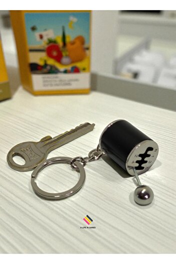 a life in games Colorful Moving Manual Gear Shift Keychain – 6 Forward Gear Car & Auto Keychain Model