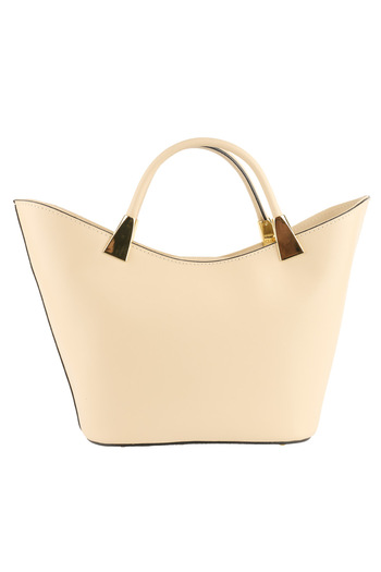 AZZURA Selena bag, 100% natural leather, ivory