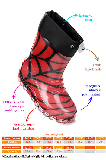 Kiko Kids Savana Waterproof Boys' Rain Boots