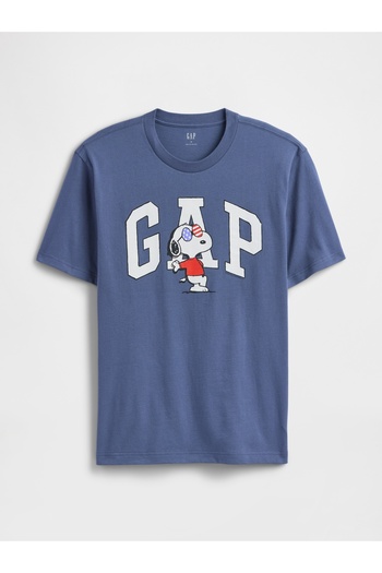 GAP Erkek Mavi Logo T-Shirt