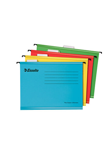 Esselte Classic yellow cardboard hanging file