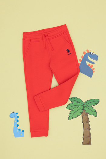 U.S. Polo Assn. Kız Çocuk Kırmızı Şardonlu Jogger Eşofman Altı 50316914-VR030