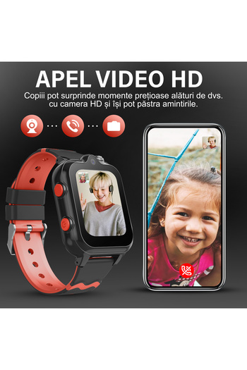 Wingereich Smartwatch for Kids 4G, GPS, HD Video Call, WhatsApp, Dual Camera and SOS Button