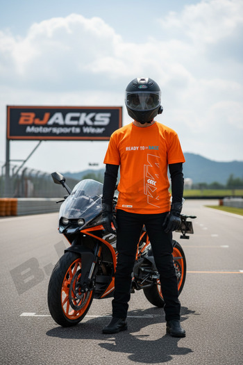BJACKS KTM Ready To Race- Πορτοκαλί KTM Premium T-Shirt για τους λάτρεις της έκρηξης