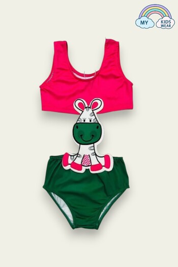 My Kids Wear Κορίτσι με μασκότ κινουμένων σχεδίων θαλάσσιο μαγιό