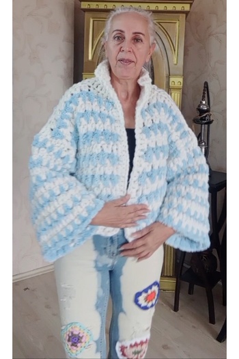 El örgüsü Ydr Design Cardigan