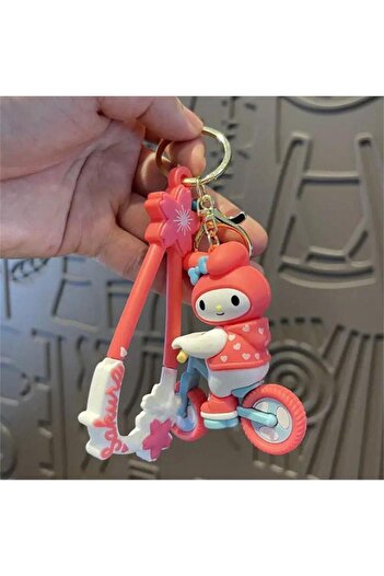 Köstebek سلسلة مفاتيح من السيليكون من My Melody Bicycle Team