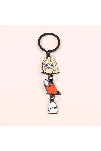 Köstebek Anime Chainsaw Man - سلسلة مفاتيح معدنية Power Pochita