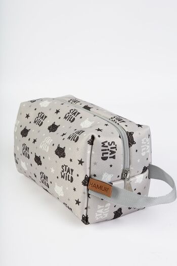 HAMUR Zippered Dirty Clean And Wet Dry Baby Laundry Clothes Outfit Multi-Purpose Makeup Bag Fox