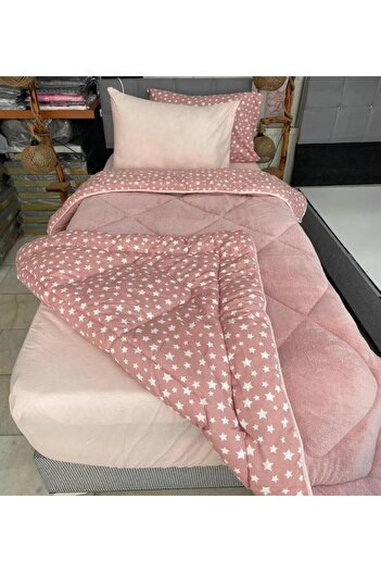 Arma Concept Single Luxury Double-Sided Puffy Patterned Wellsoft Quilt 155X215 + 1 Pillowcase
