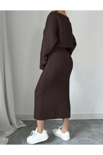 SHEIN outfit, brown